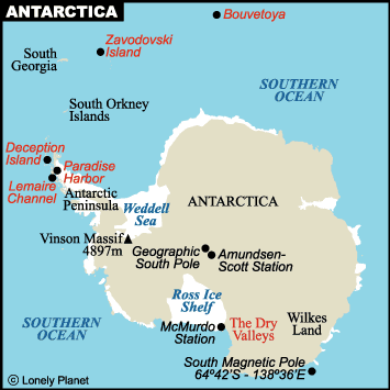 Antarctic map