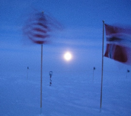 Ceremonial Pole and flags - Chad Carpenter